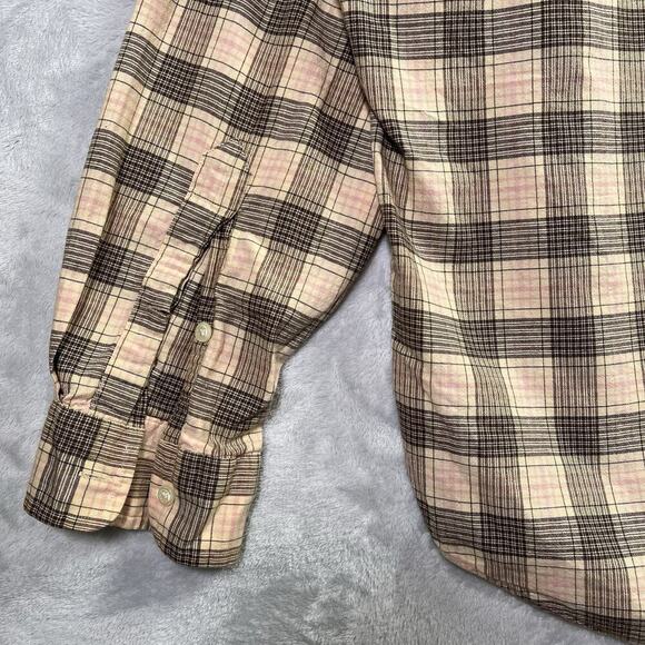 Ralph Lauren Men's Button Up Blake Shirt Size XL Brown Plaid Print 100% Cotton - Picture 11 of 13